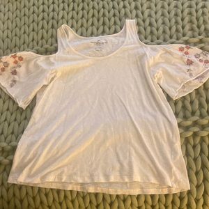 American Eagle open shoulder top size small